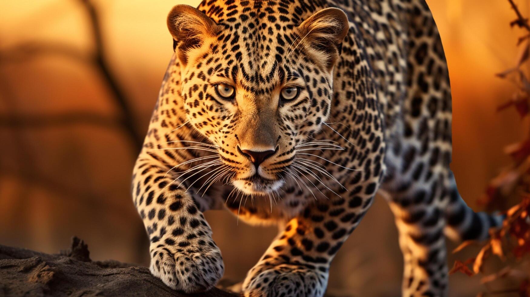 AI generated leopard high quality image photo