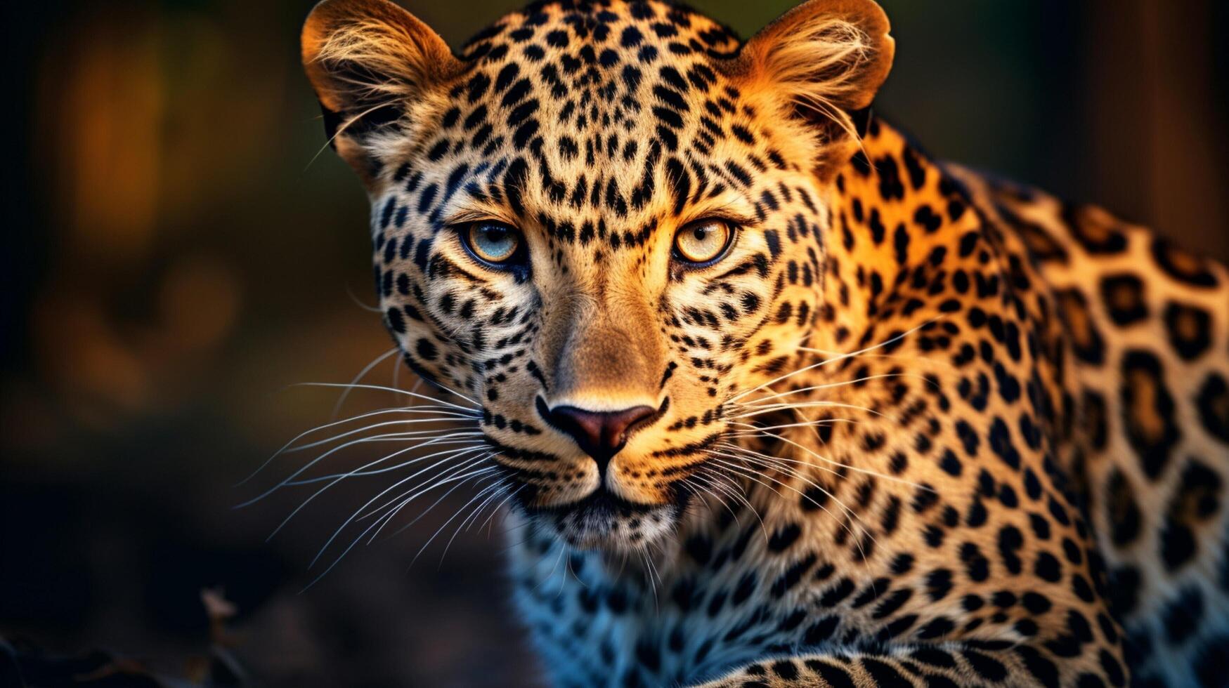 ai generado leopardo alto calidad imagen foto