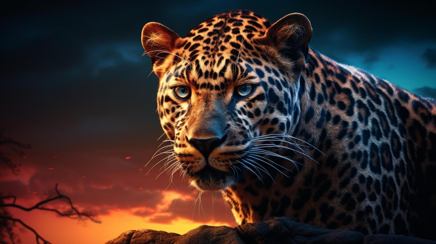AI generated leopard high quality image photo