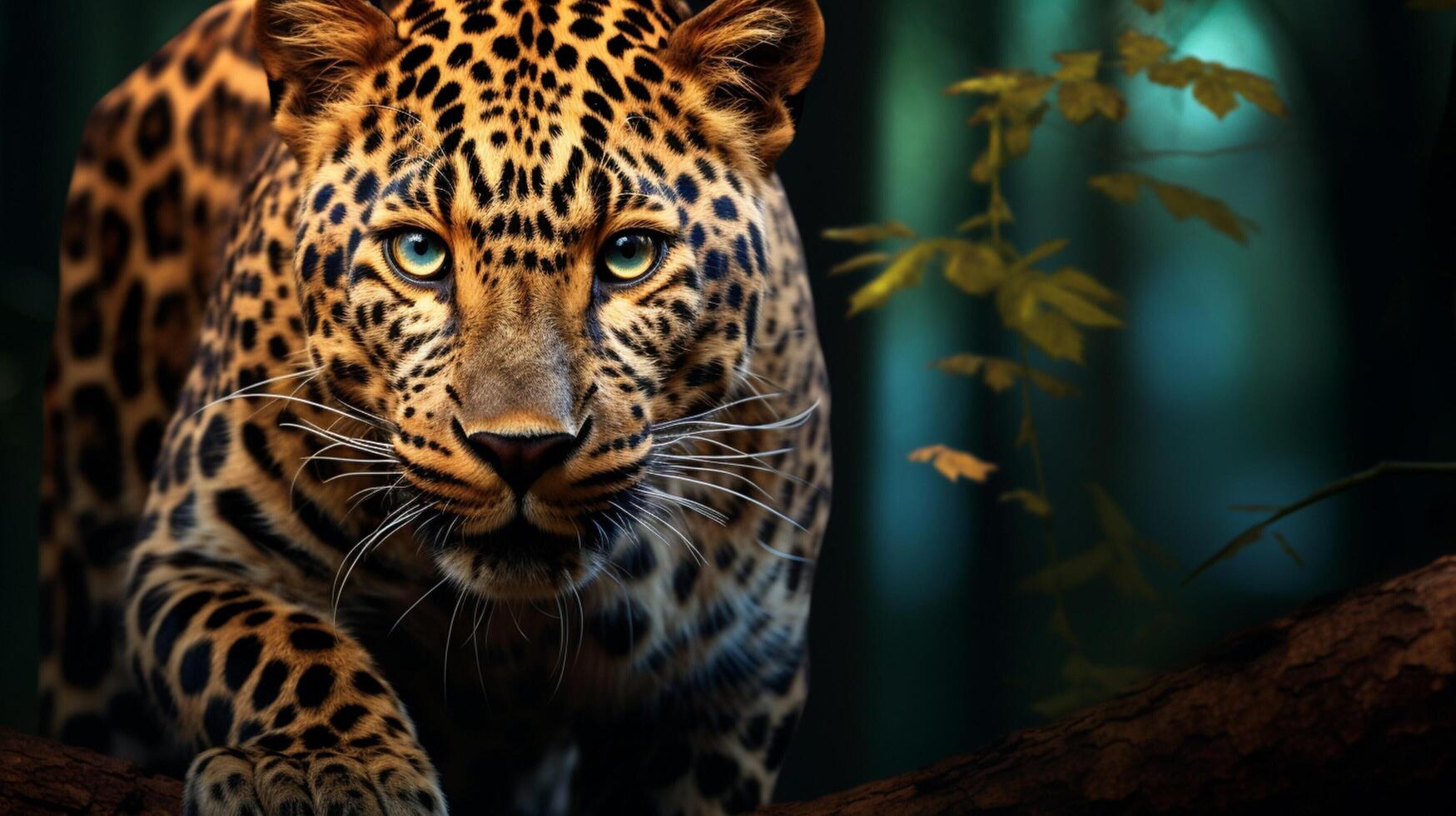 AI generated leopard high quality image photo