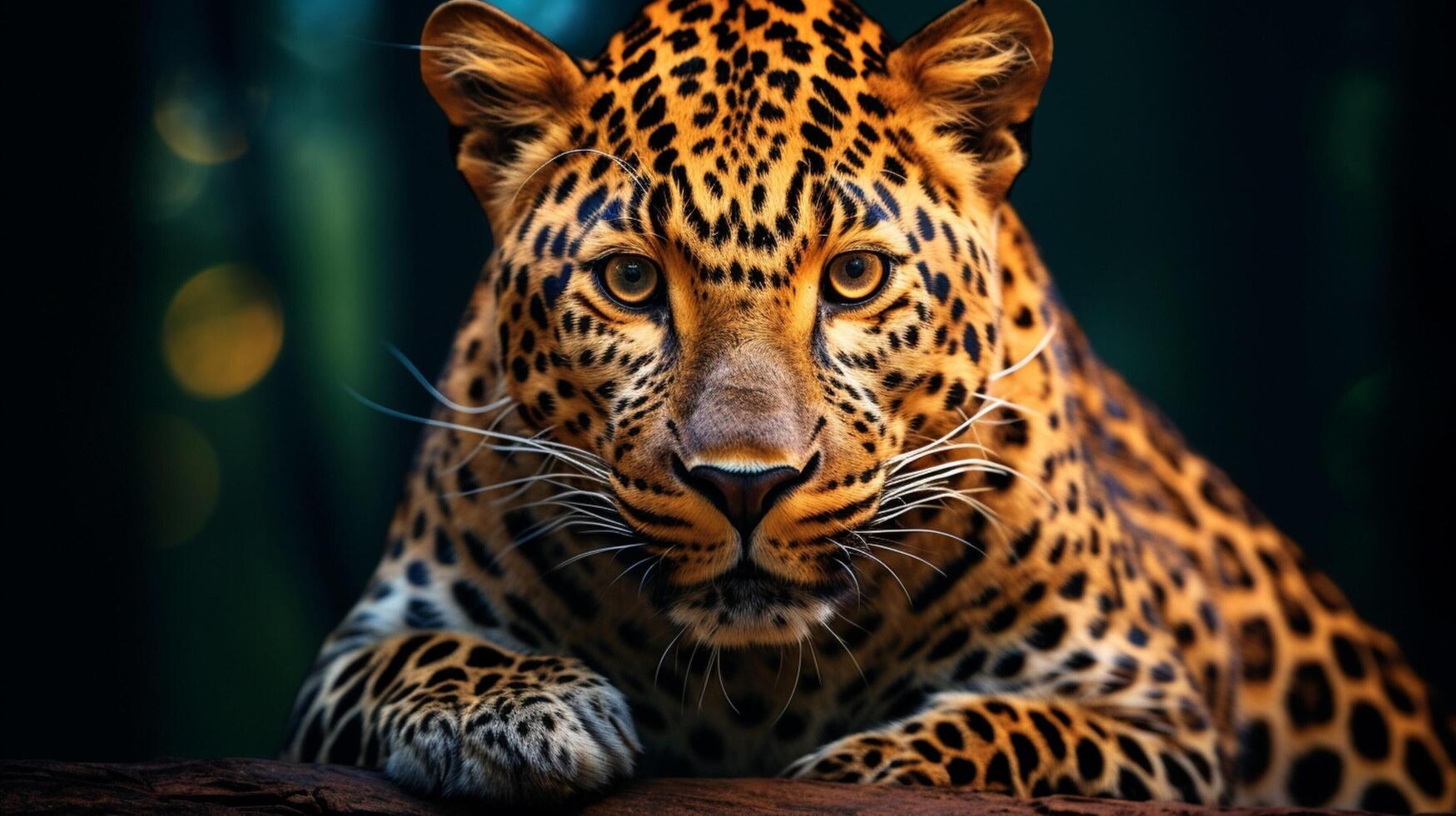 ai generado leopardo alto calidad imagen foto