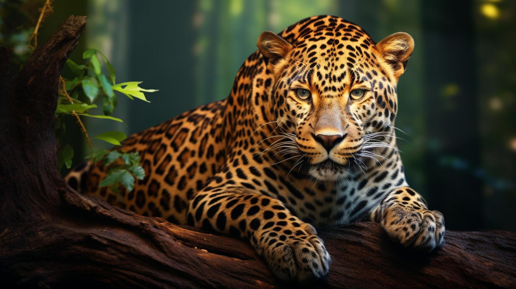 AI generated leopard high quality image photo