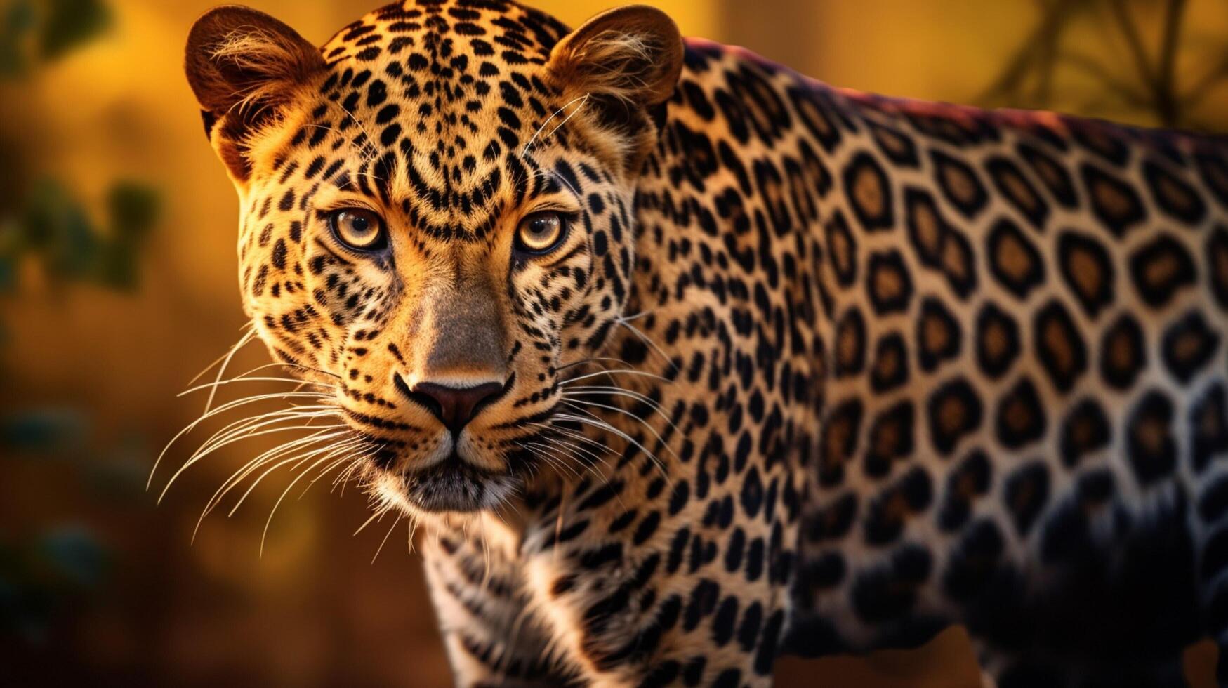 AI generated leopard high quality image photo
