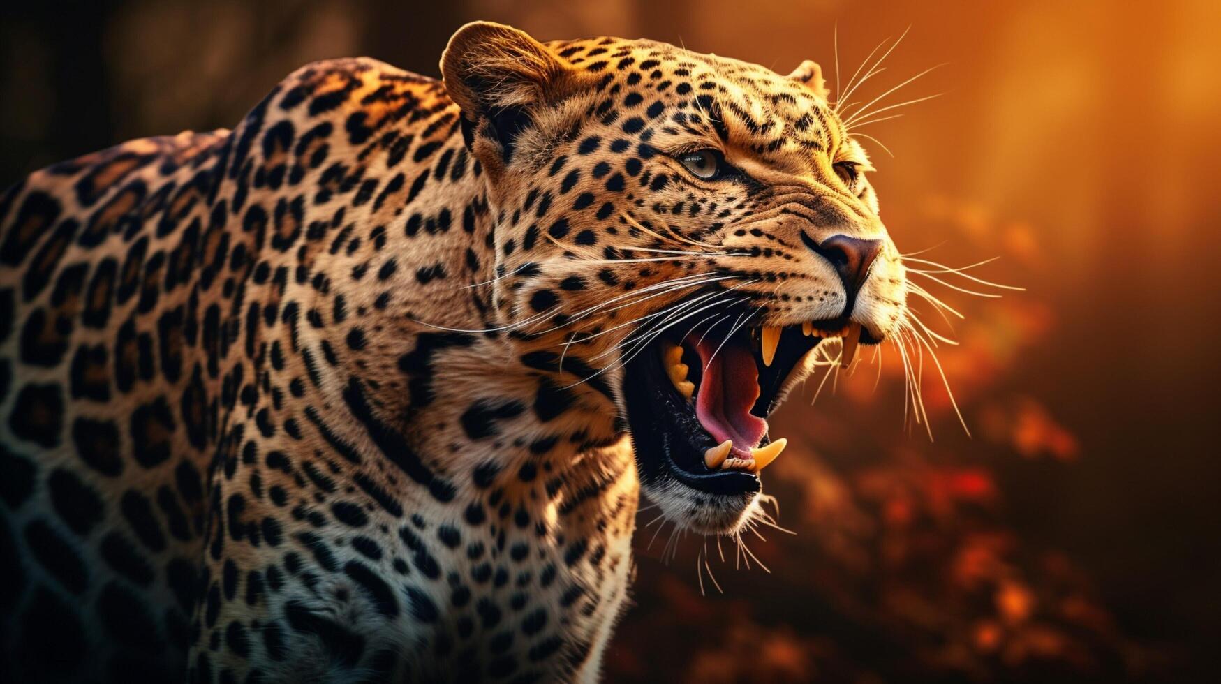 AI generated leopard high quality image photo