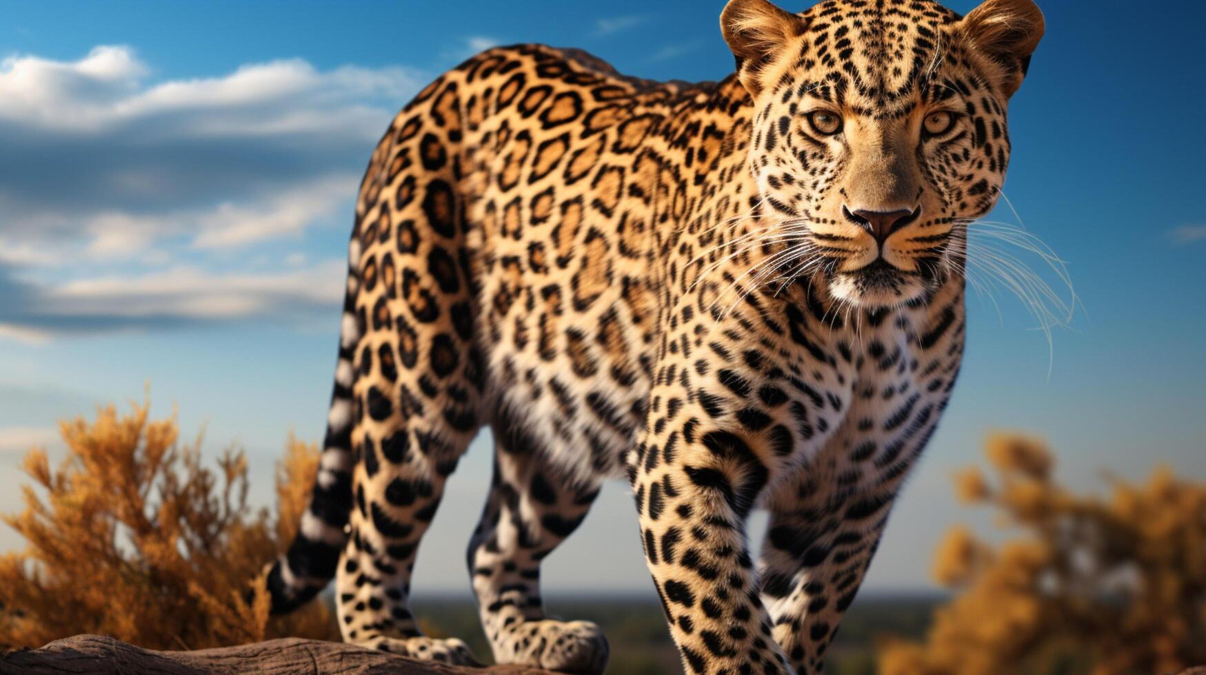 ai generado leopardo alto calidad imagen foto