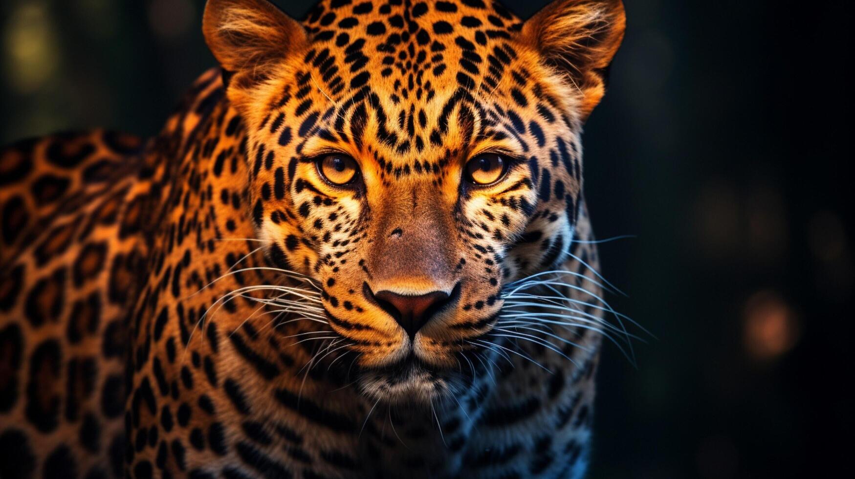 ai generado leopardo alto calidad imagen foto