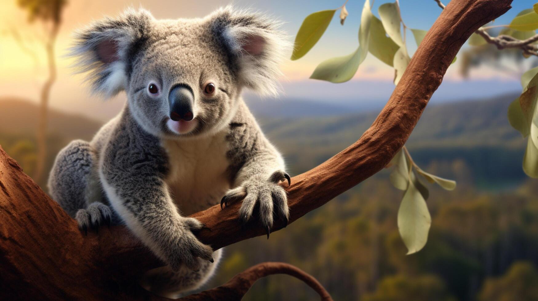 AI generated koala high quality image photo
