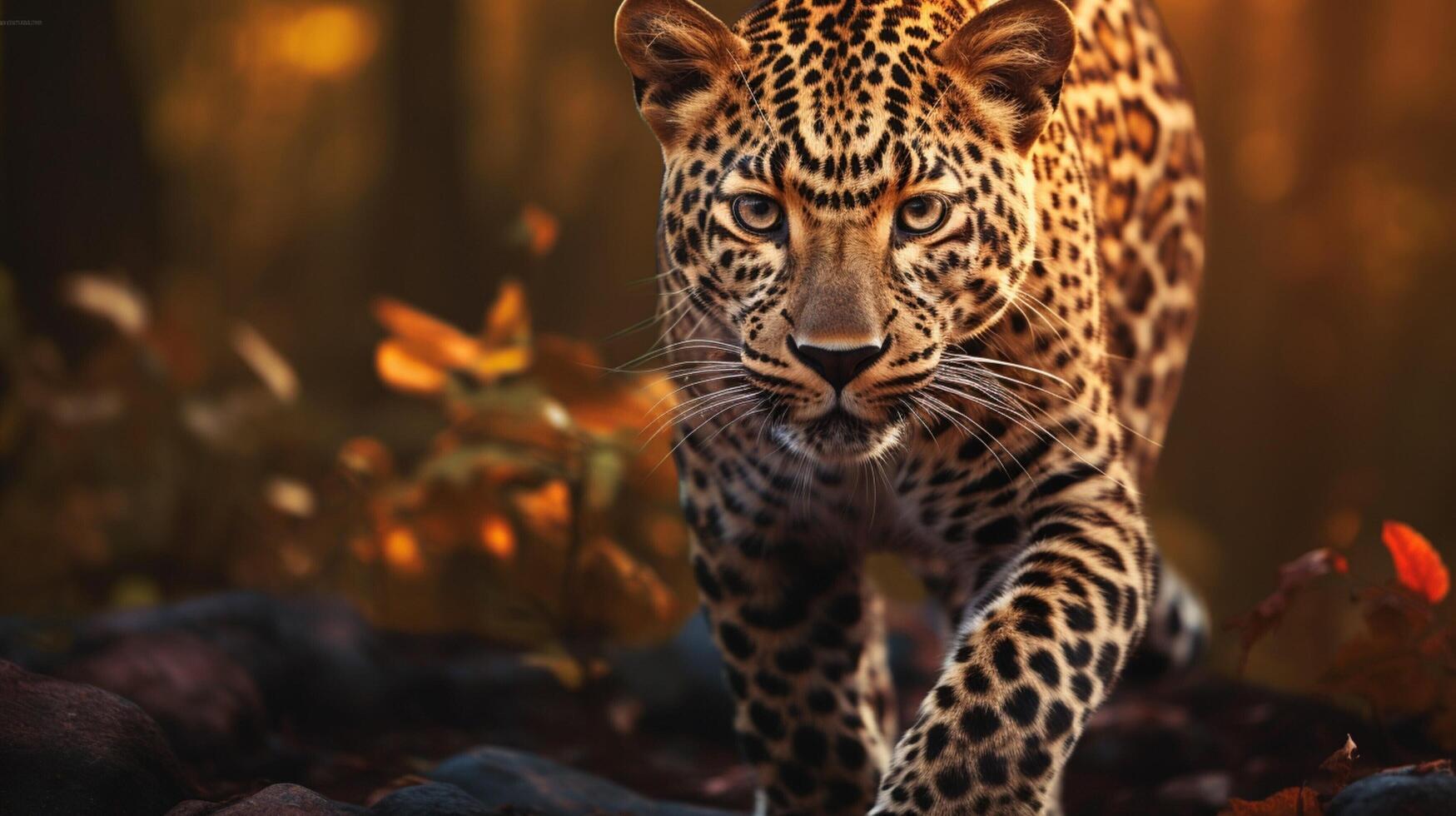 ai generado leopardo alto calidad imagen foto