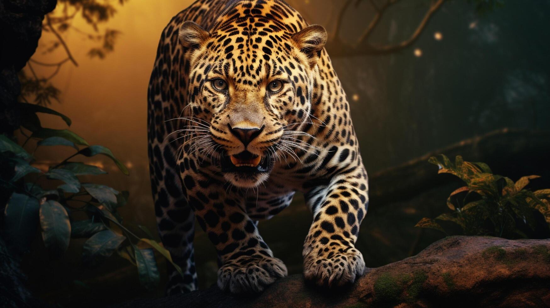 AI generated leopard high quality image photo