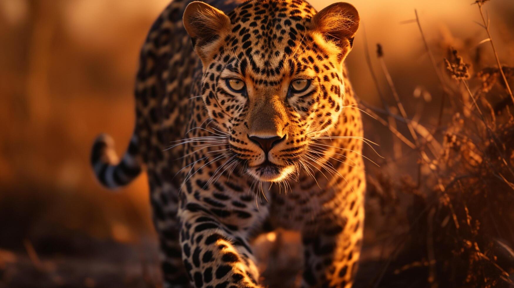 AI generated leopard high quality image photo