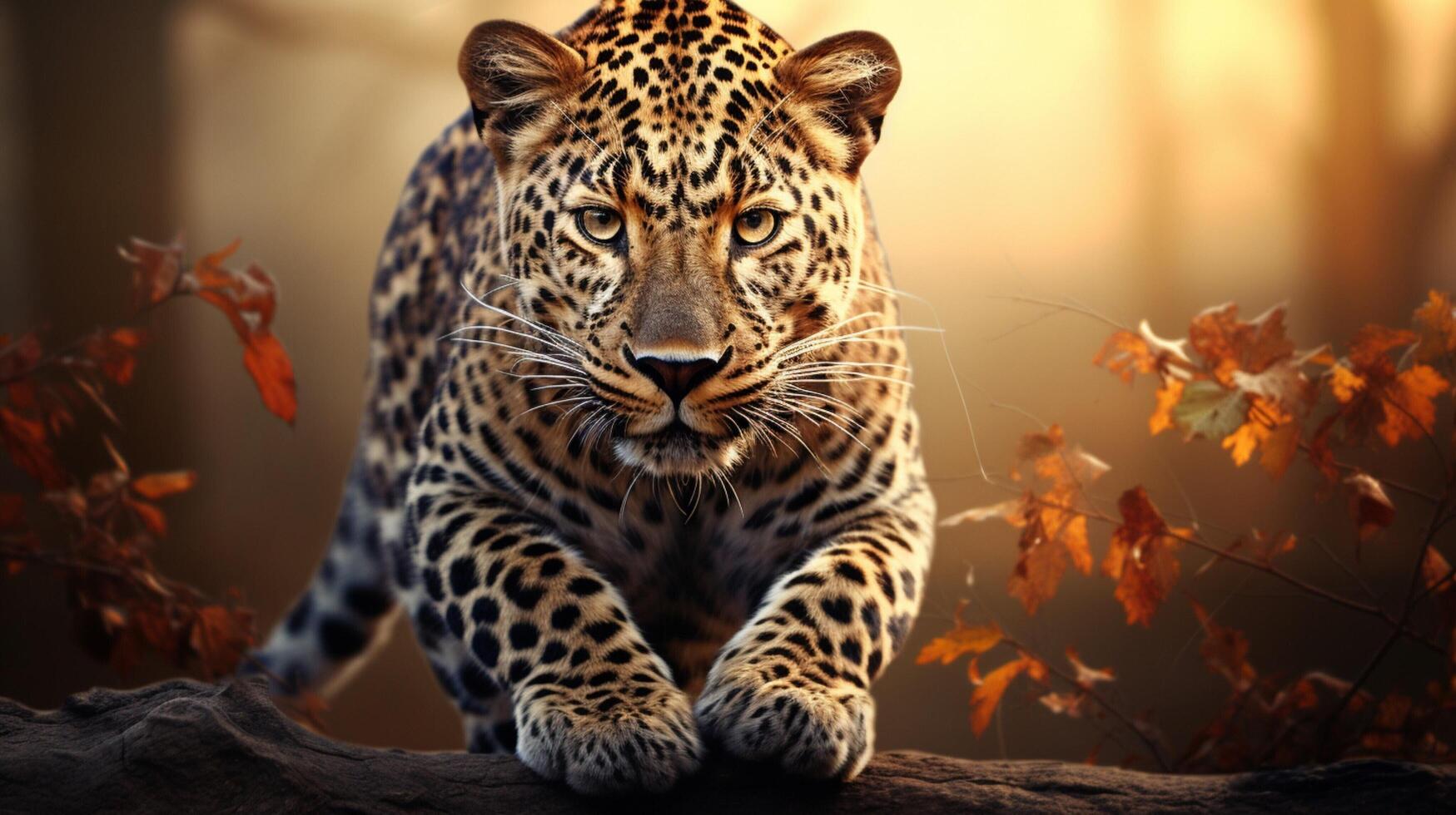 AI generated leopard high quality image photo