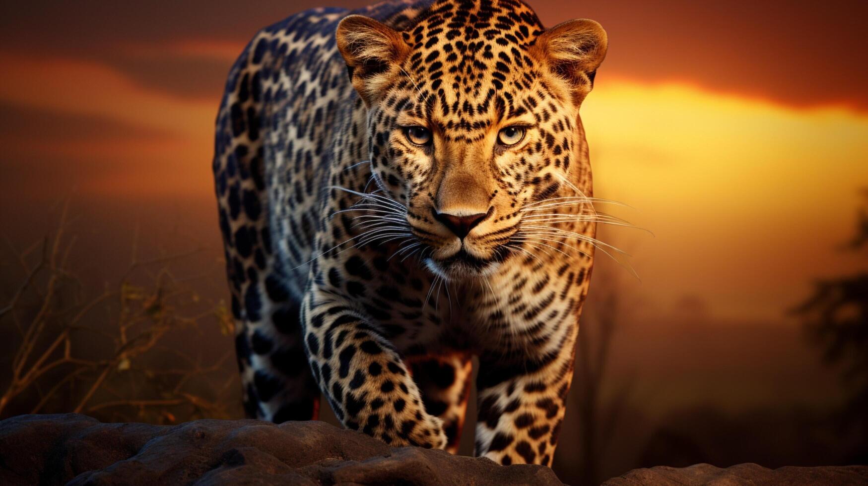 AI generated leopard high quality image photo