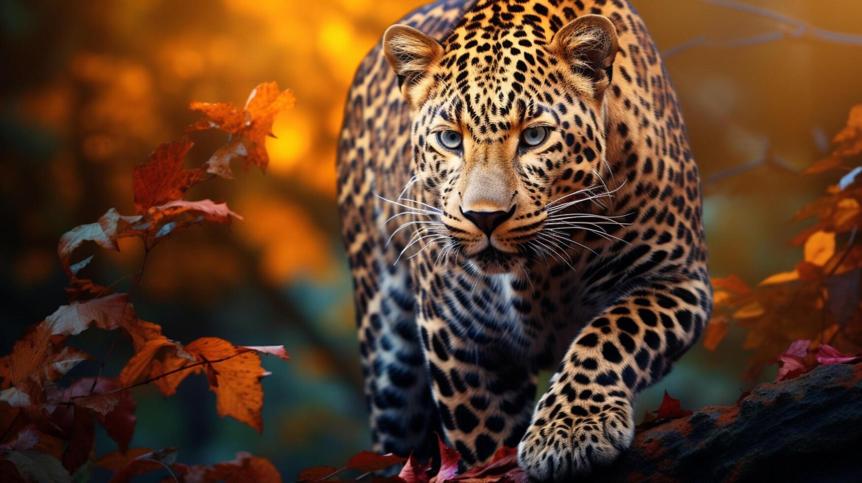 AI generated leopard high quality image photo