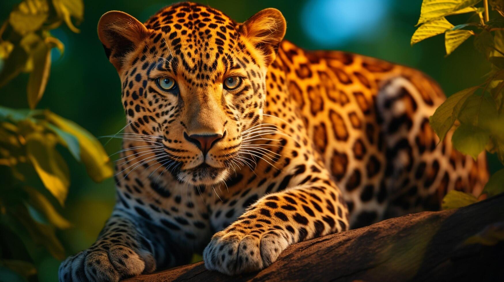 AI generated leopard high quality image photo