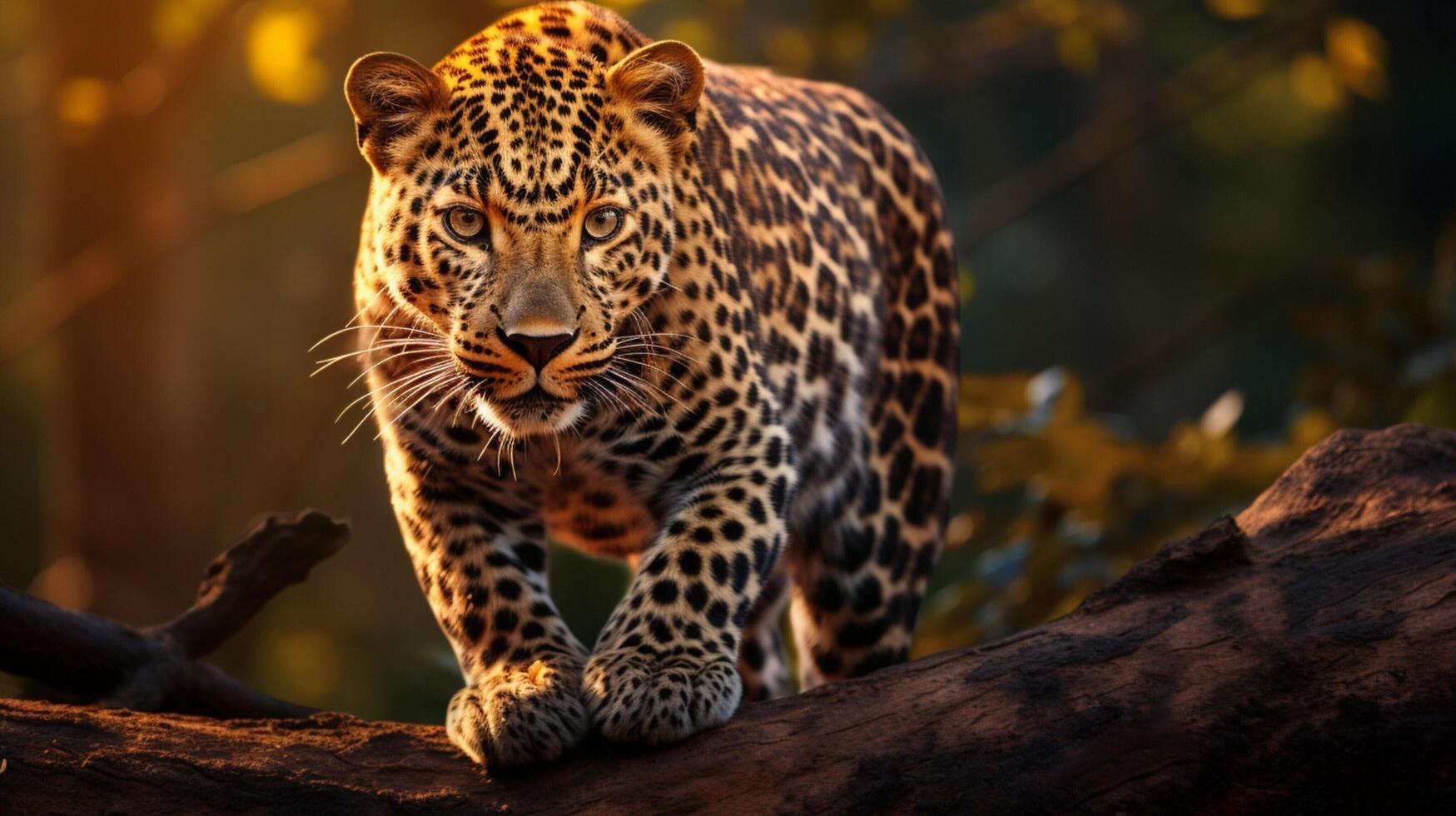 AI generated leopard high quality image photo