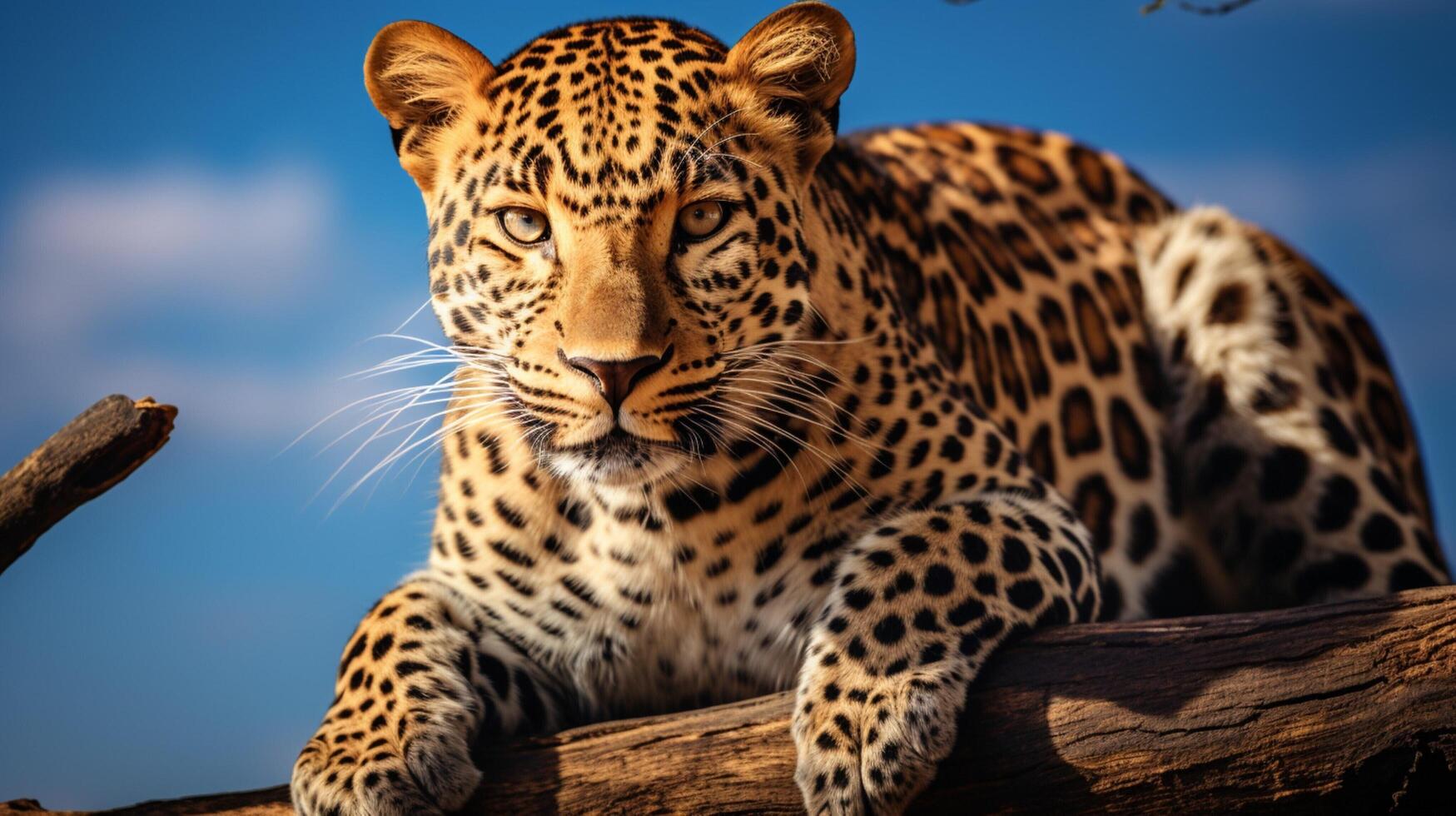 ai generado leopardo alto calidad imagen foto