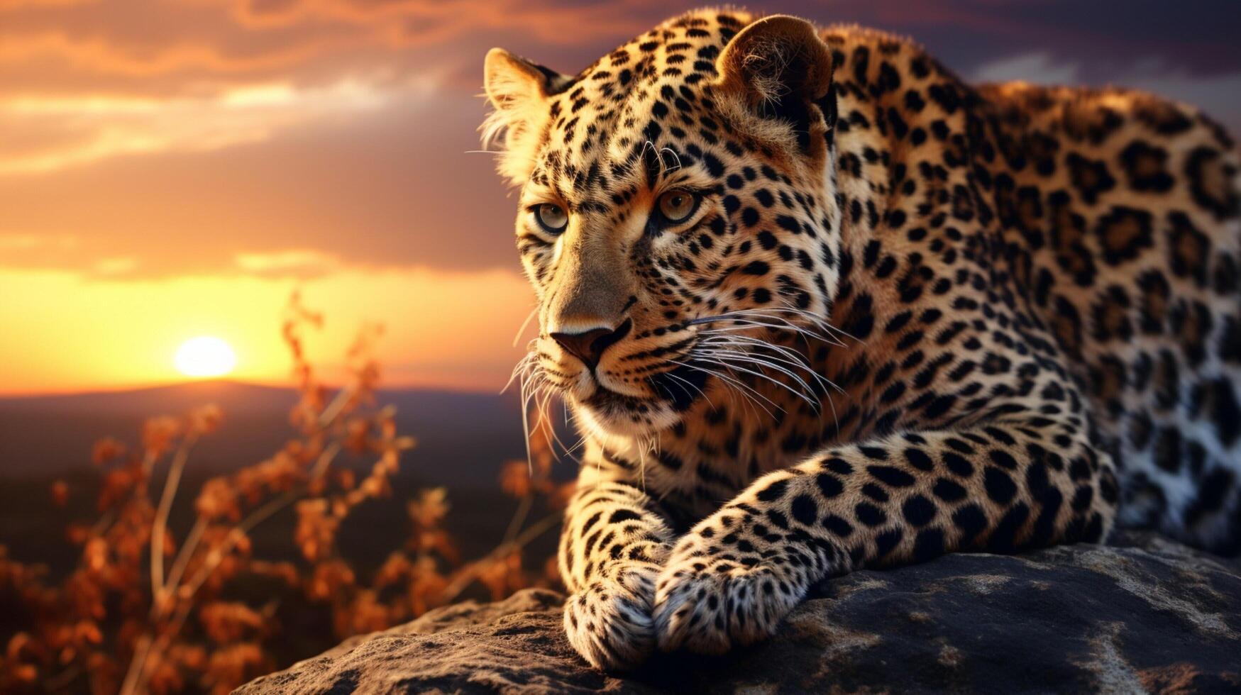 AI generated leopard high quality image photo