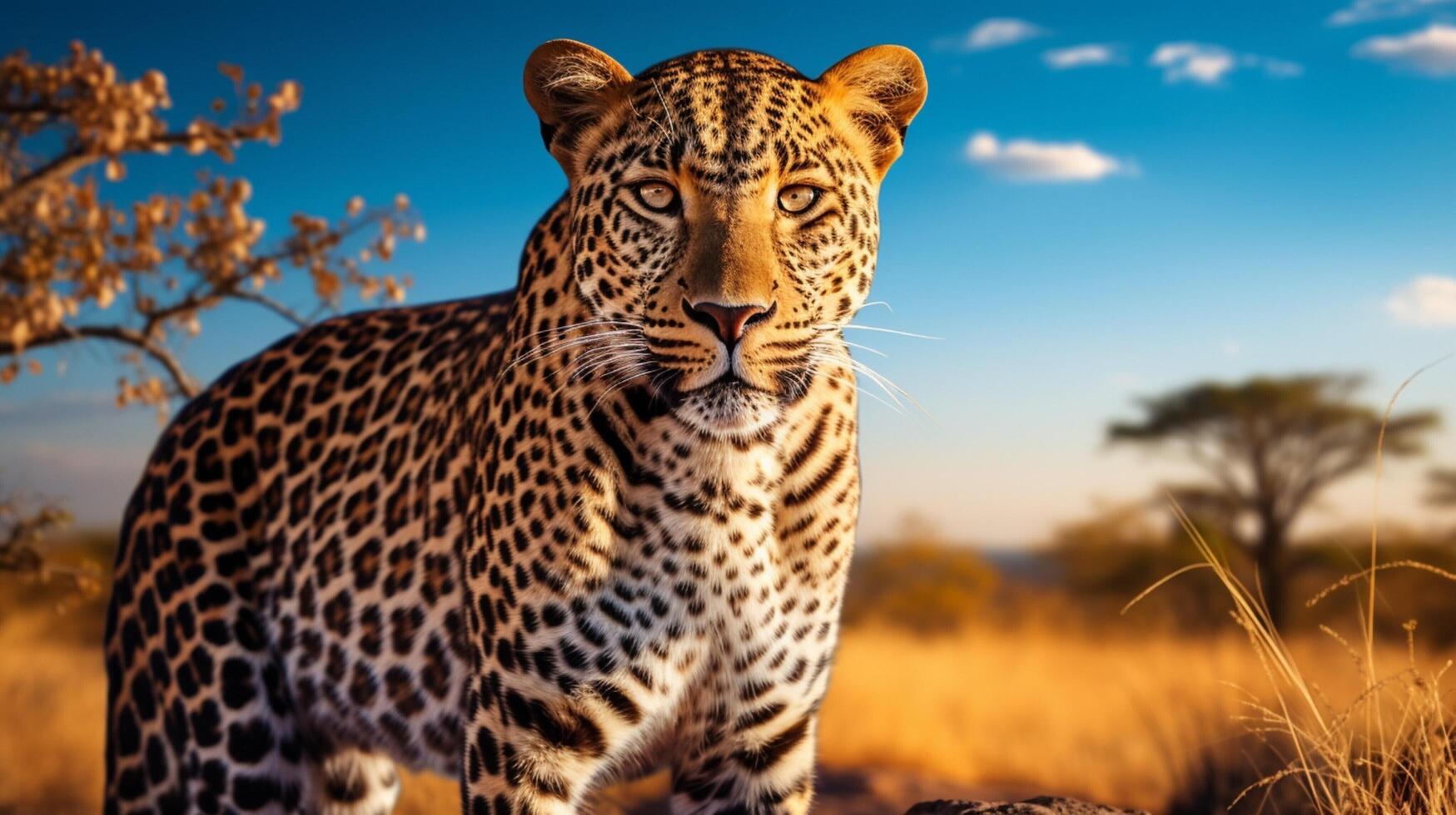 AI generated leopard high quality image photo