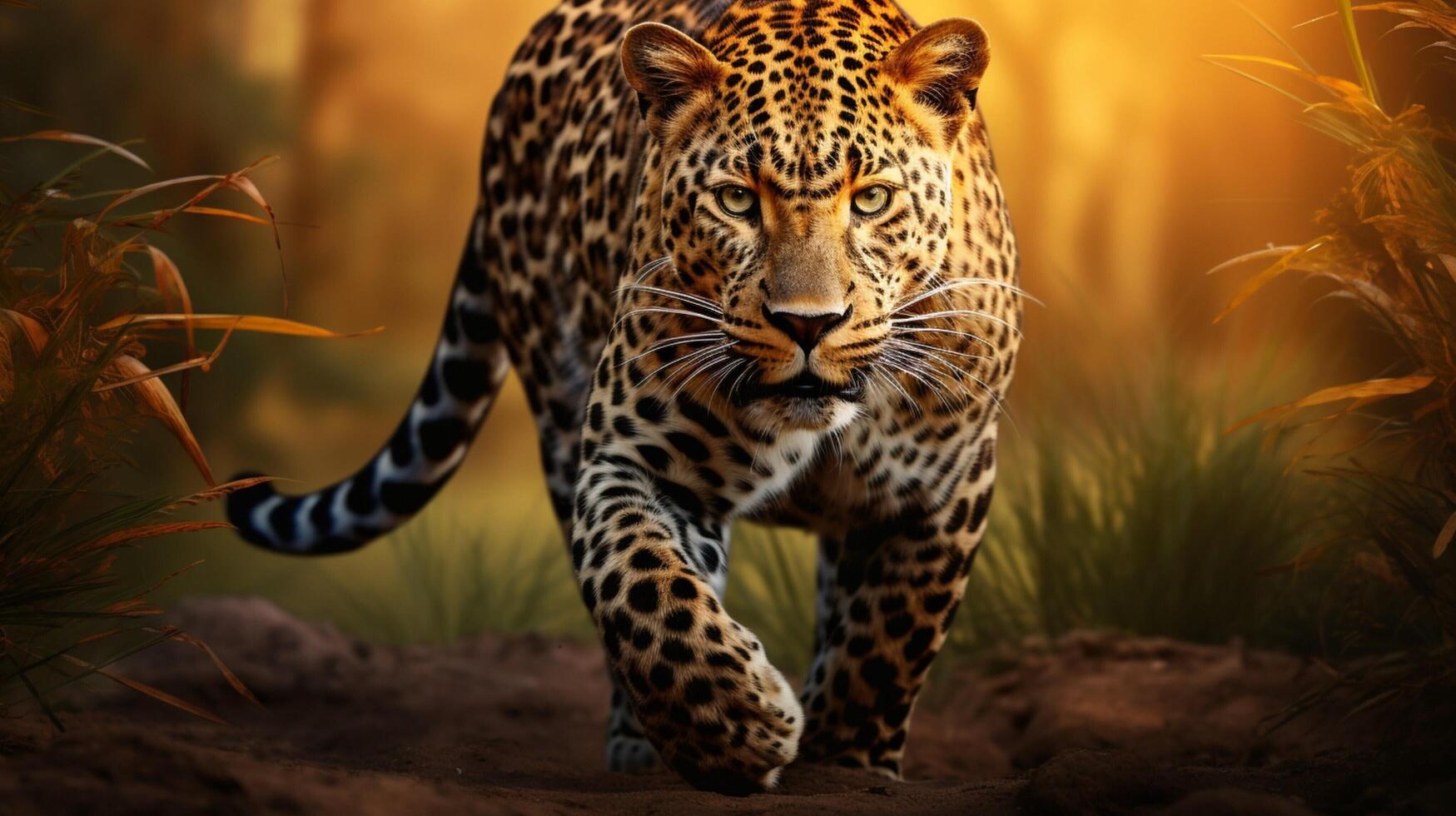AI generated leopard high quality image photo