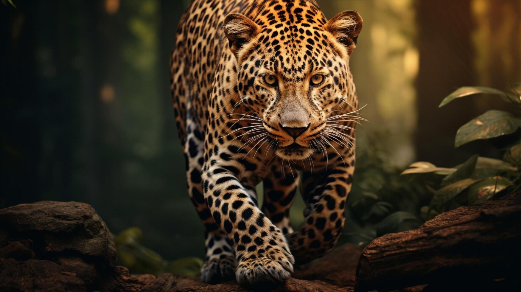 AI generated leopard high quality image photo