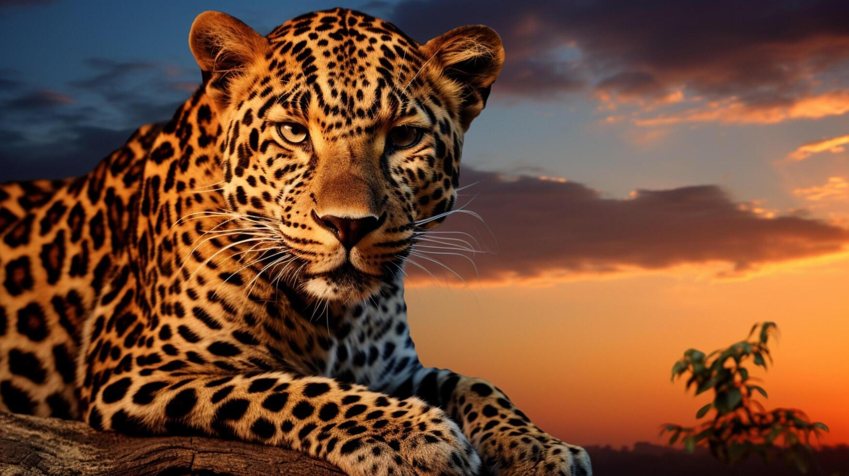 AI generated leopard high quality image photo