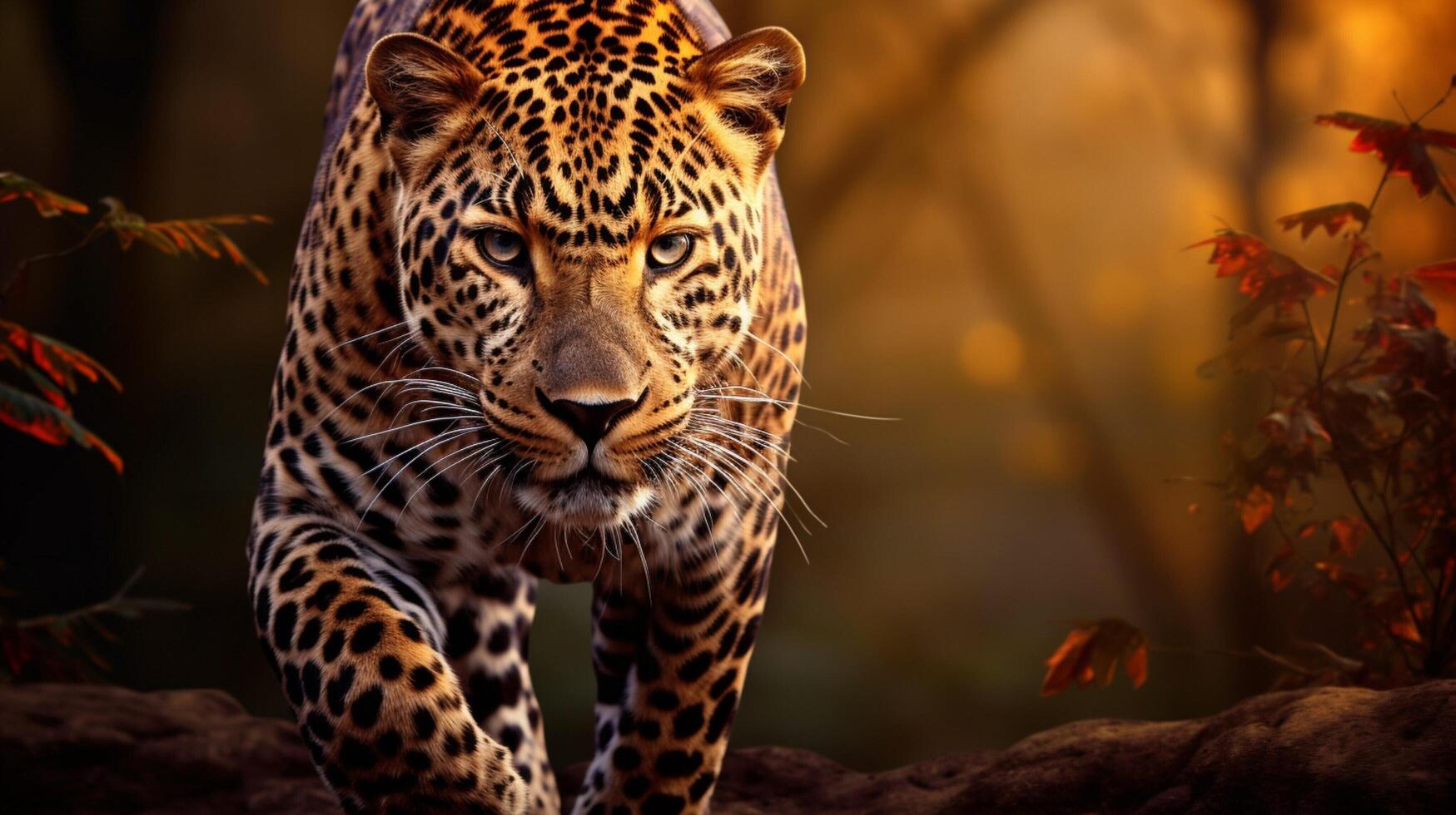 AI generated leopard high quality image photo