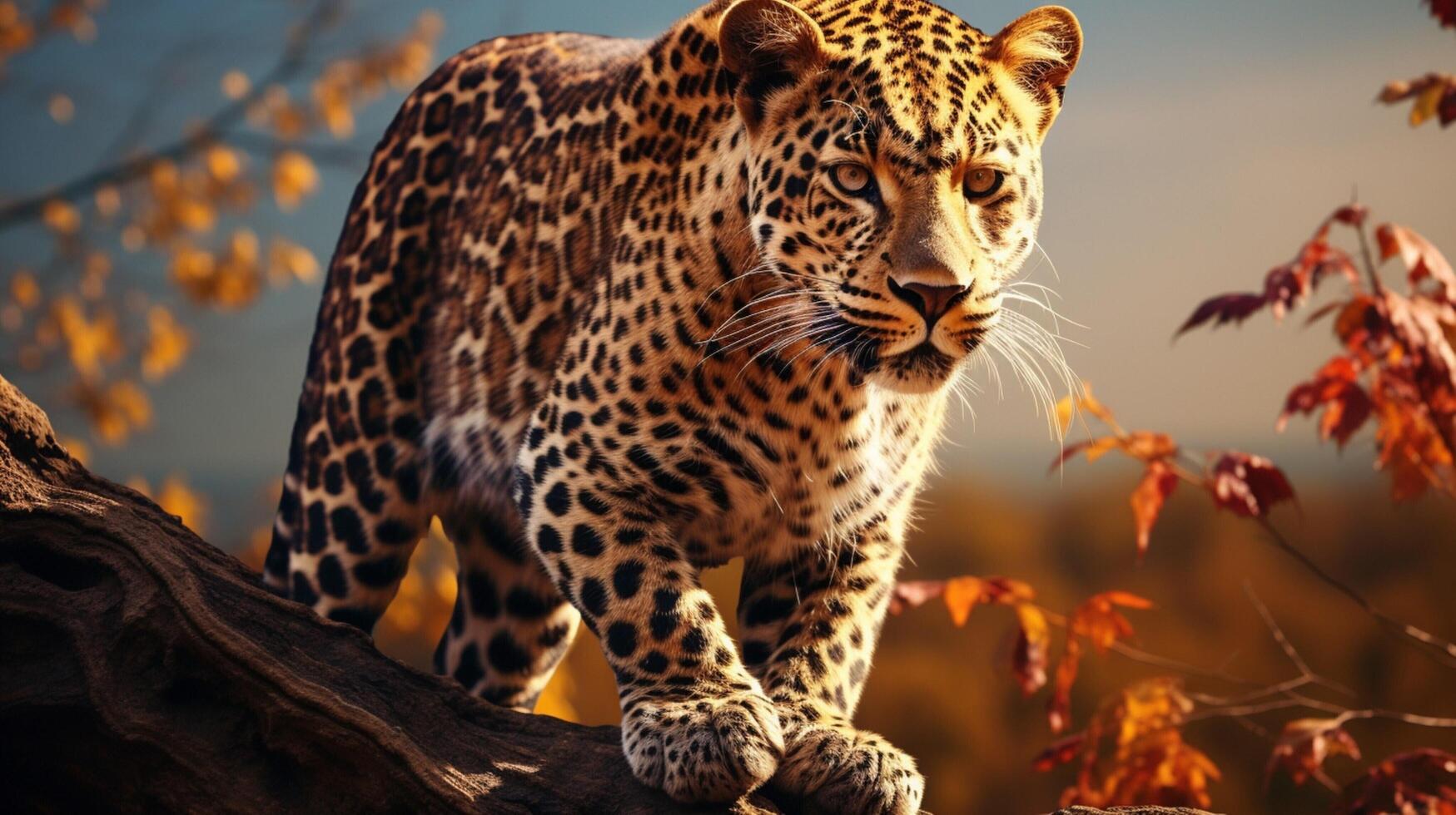 AI generated leopard high quality image photo