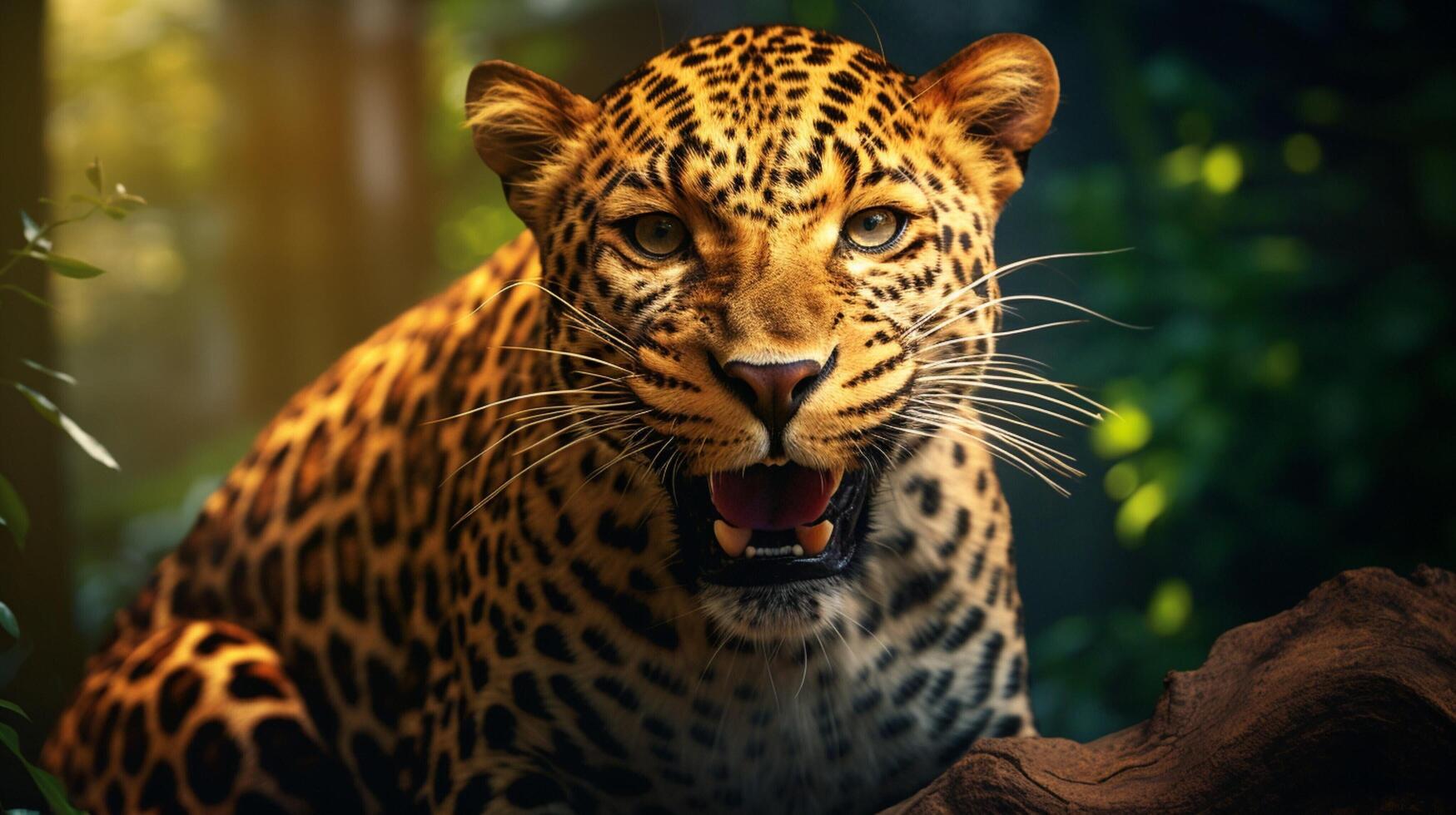 AI generated leopard high quality image photo