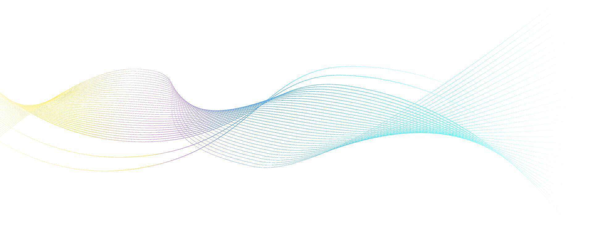 Abstract background with wavy lines. Vector illustration for your design.