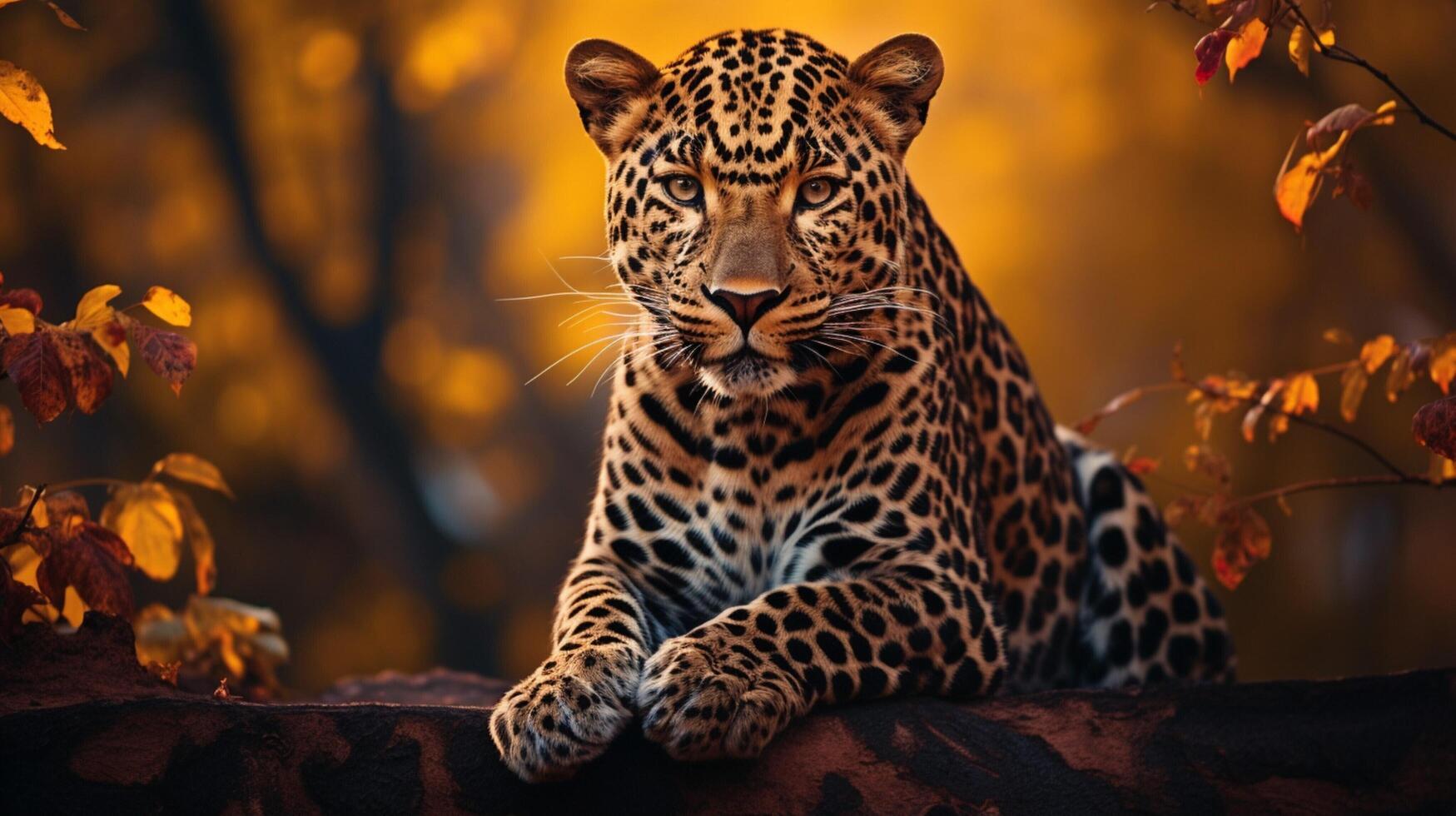 ai generado leopardo alto calidad imagen foto