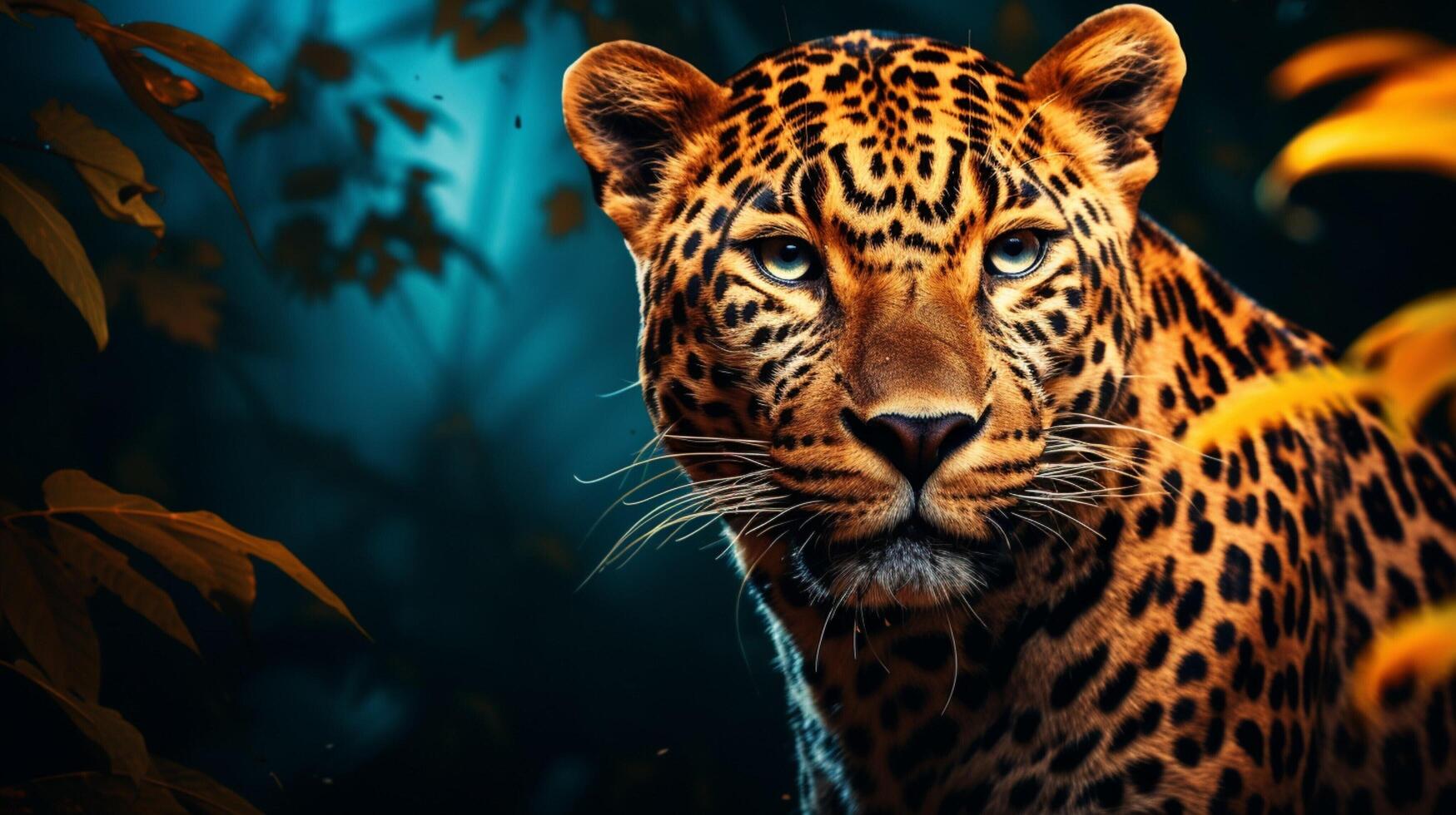 ai generado leopardo alto calidad imagen foto