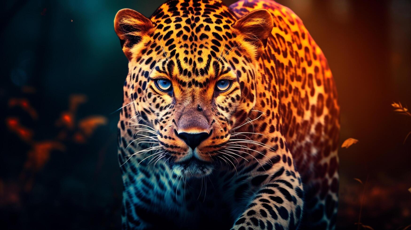 ai generado leopardo alto calidad imagen foto