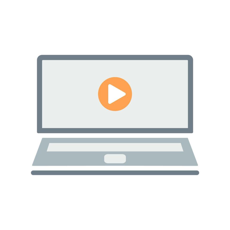 laptop icon design vector template