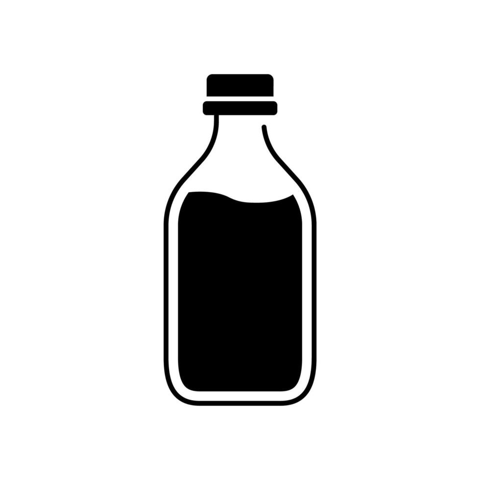 milk bottle icon design vector template