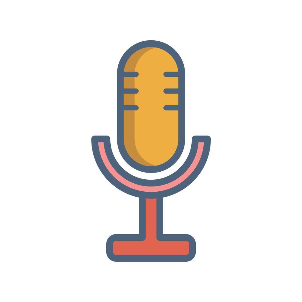 microphone icon design vector template
