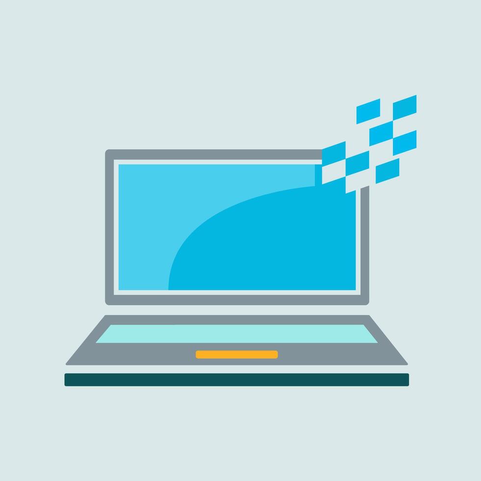 laptop icon design vector template