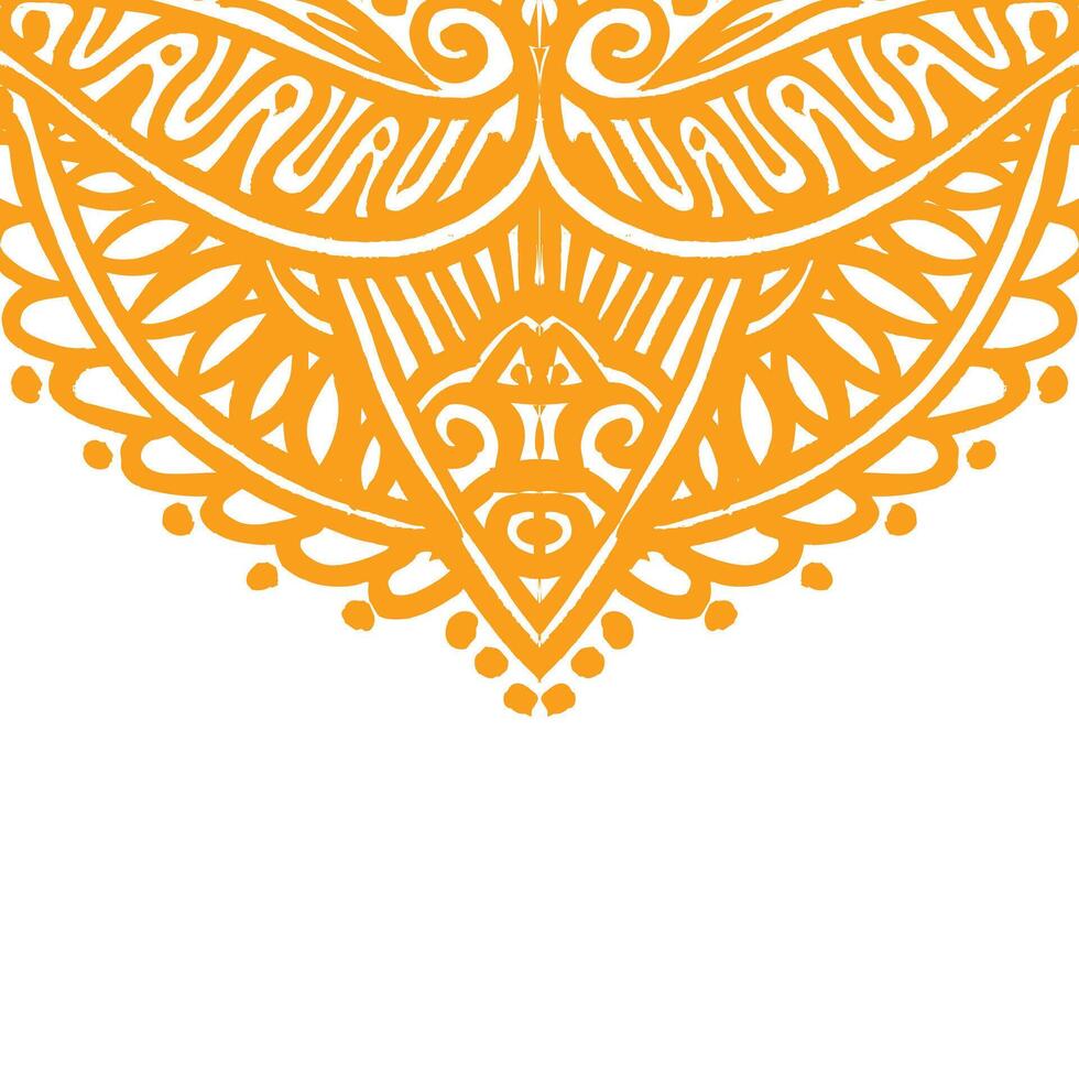 vector orange mandala