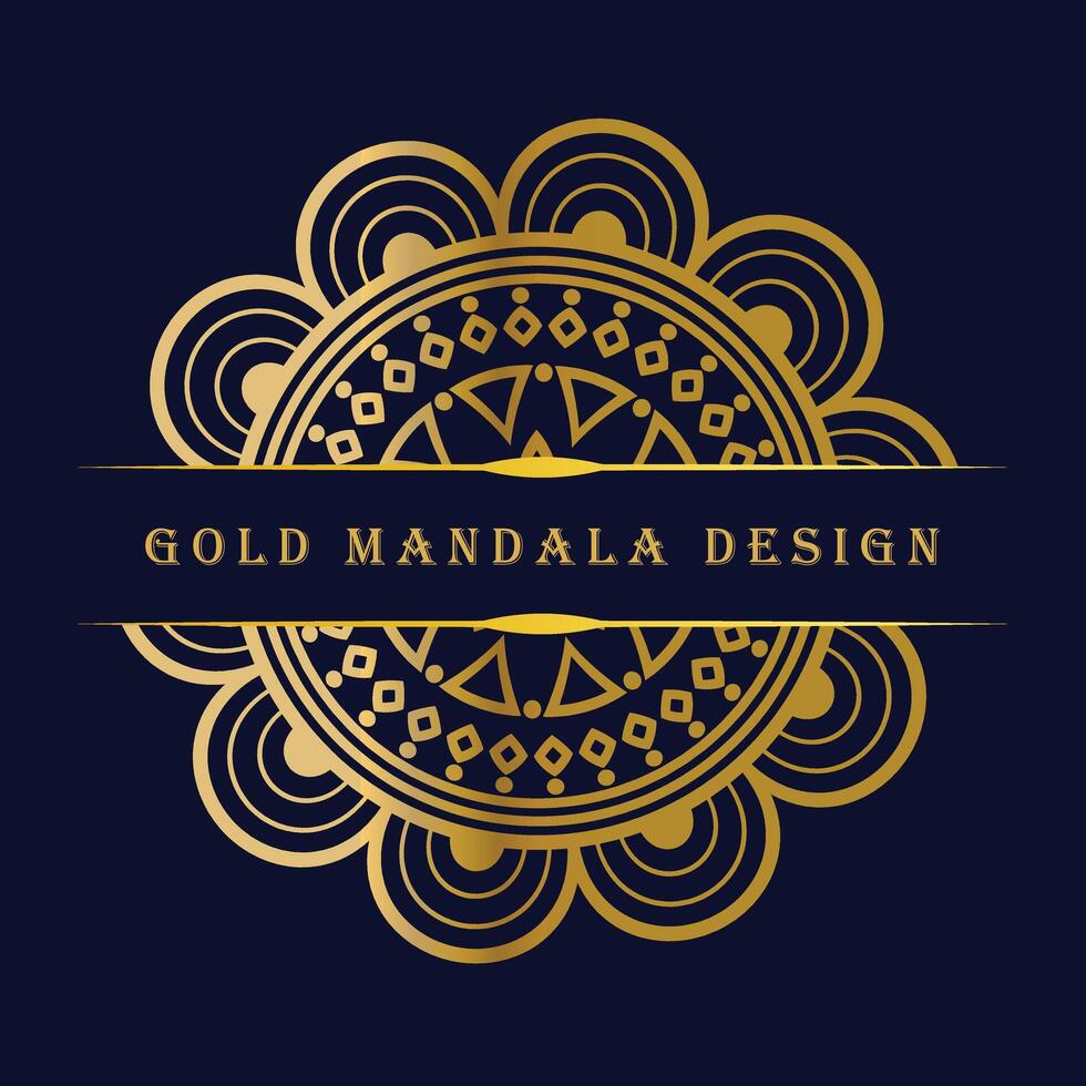 Vector Luxury ornamental mandala design background