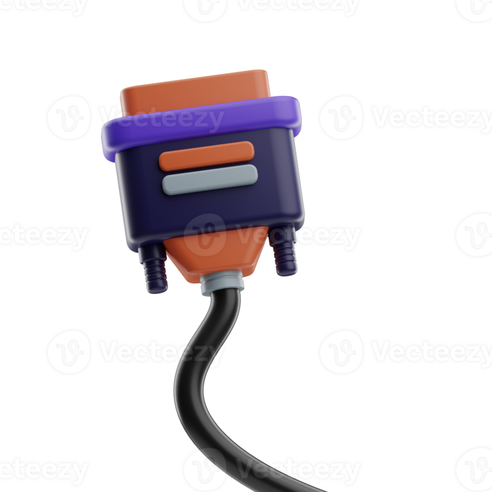 Vga Technology object illustration 3D png