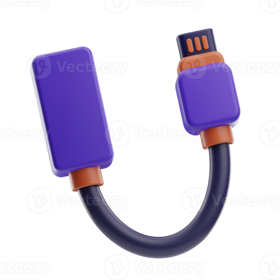 Lightning Technology object illustration 3D png