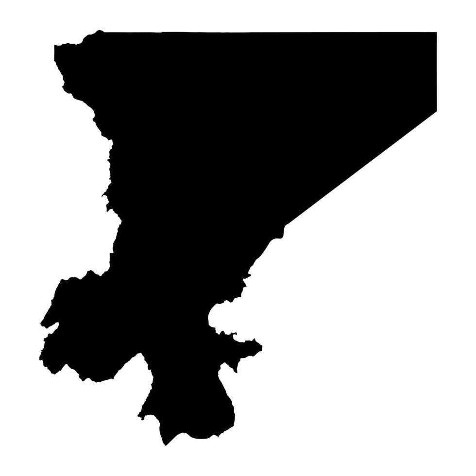 Kagera Region map, administrative division of Tanzania. Vector illustration.