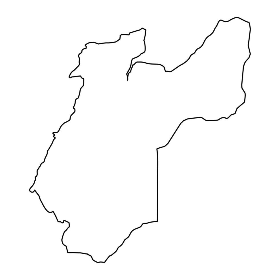 Kailahun District map, administrative division of Sierra Leone. Vector illustration.