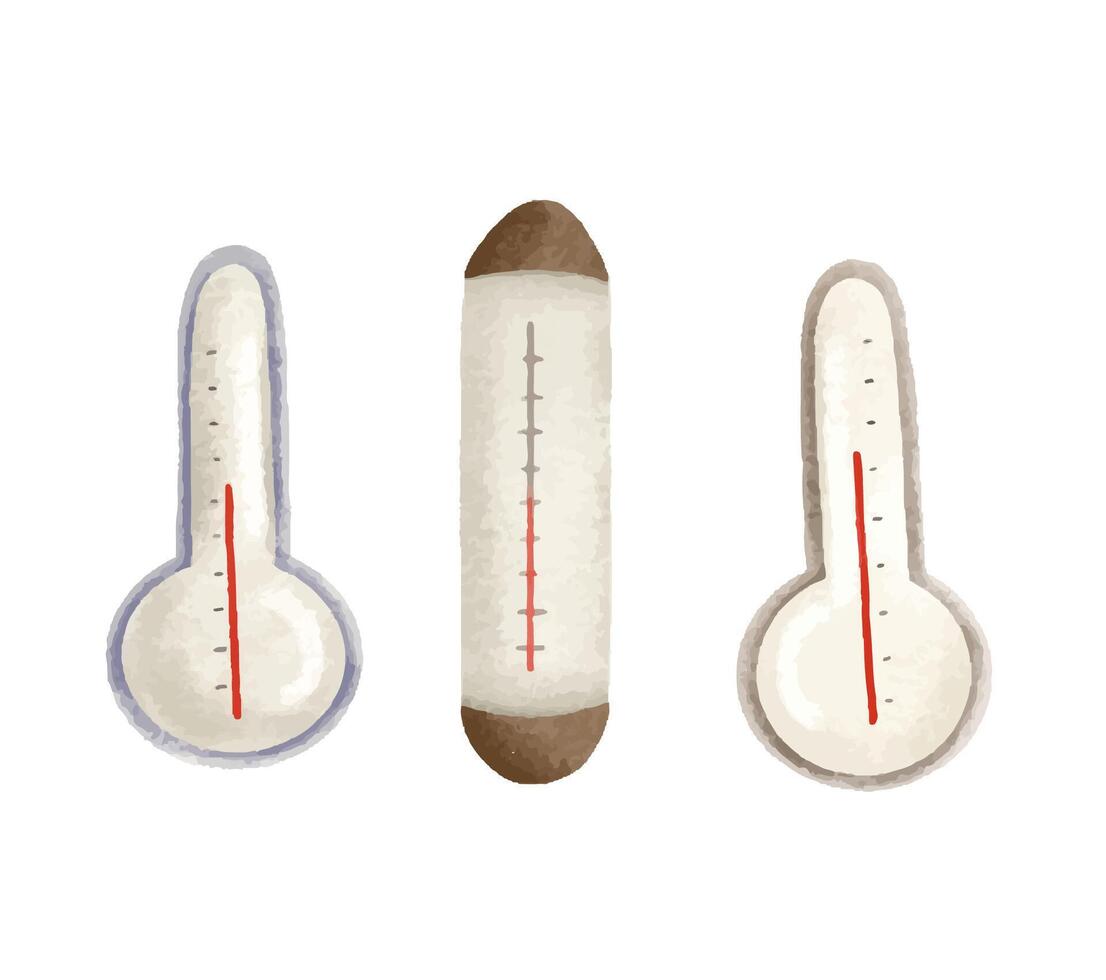 Weather forecast. Set of elements for determining weather and ce vector