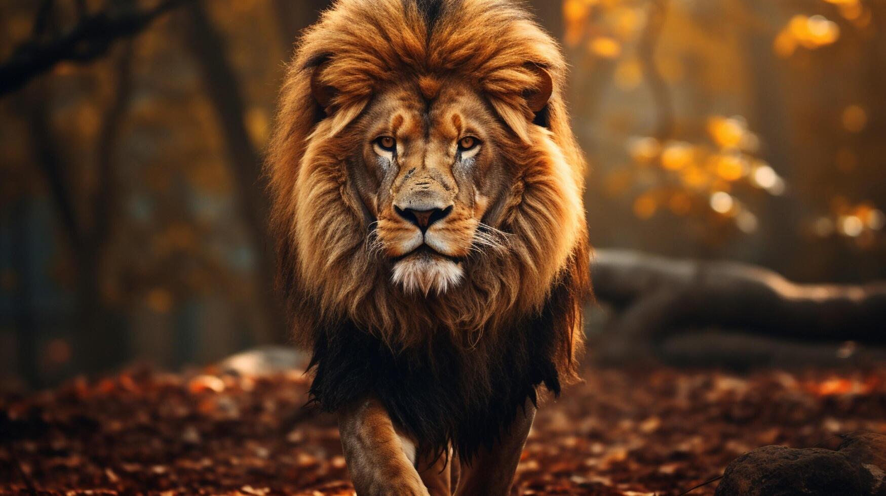 AI generated lion high quality image photo