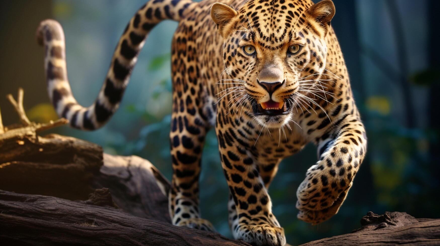 AI generated leopard high quality image photo