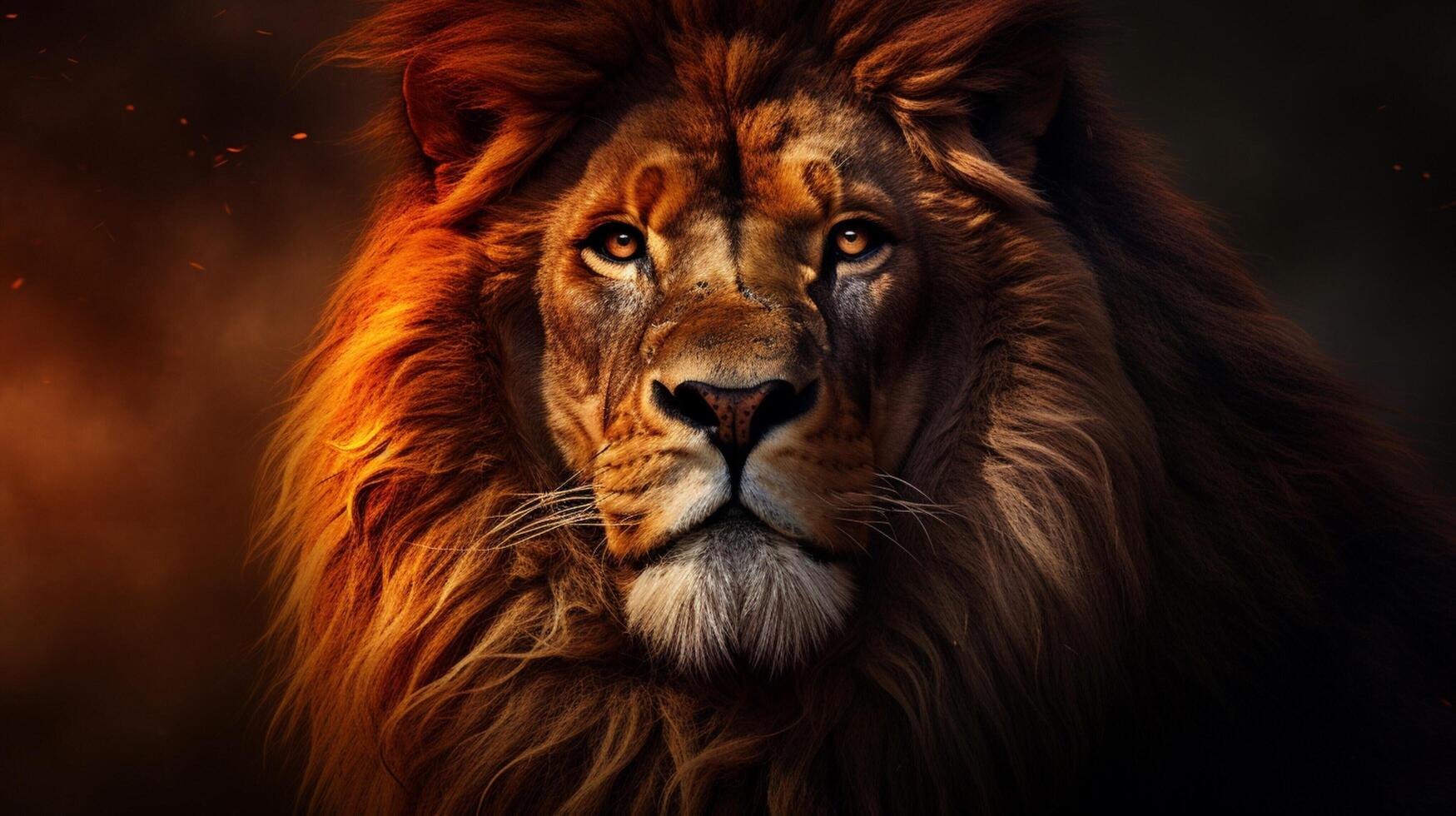 AI generated lion high quality image photo