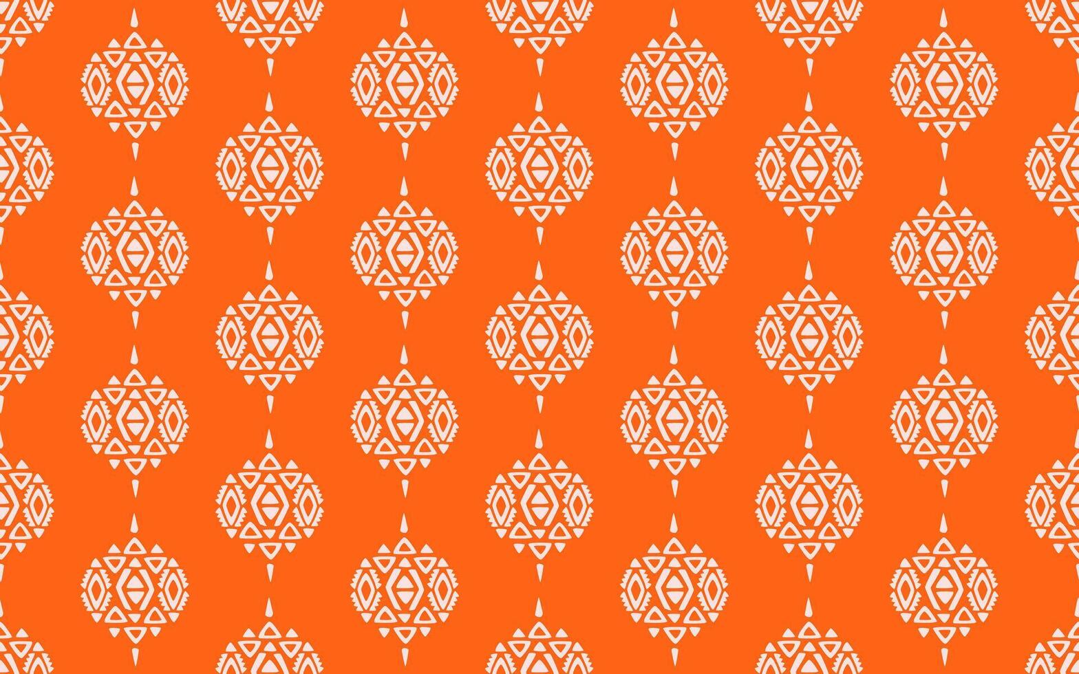 Ethnic abstract background, ikat art. Seamless pattern in tribal, folk embroidery, oriental style. Aztec geometric art ornament print. Design for carpet, wallpaper, textile. vector illustration.