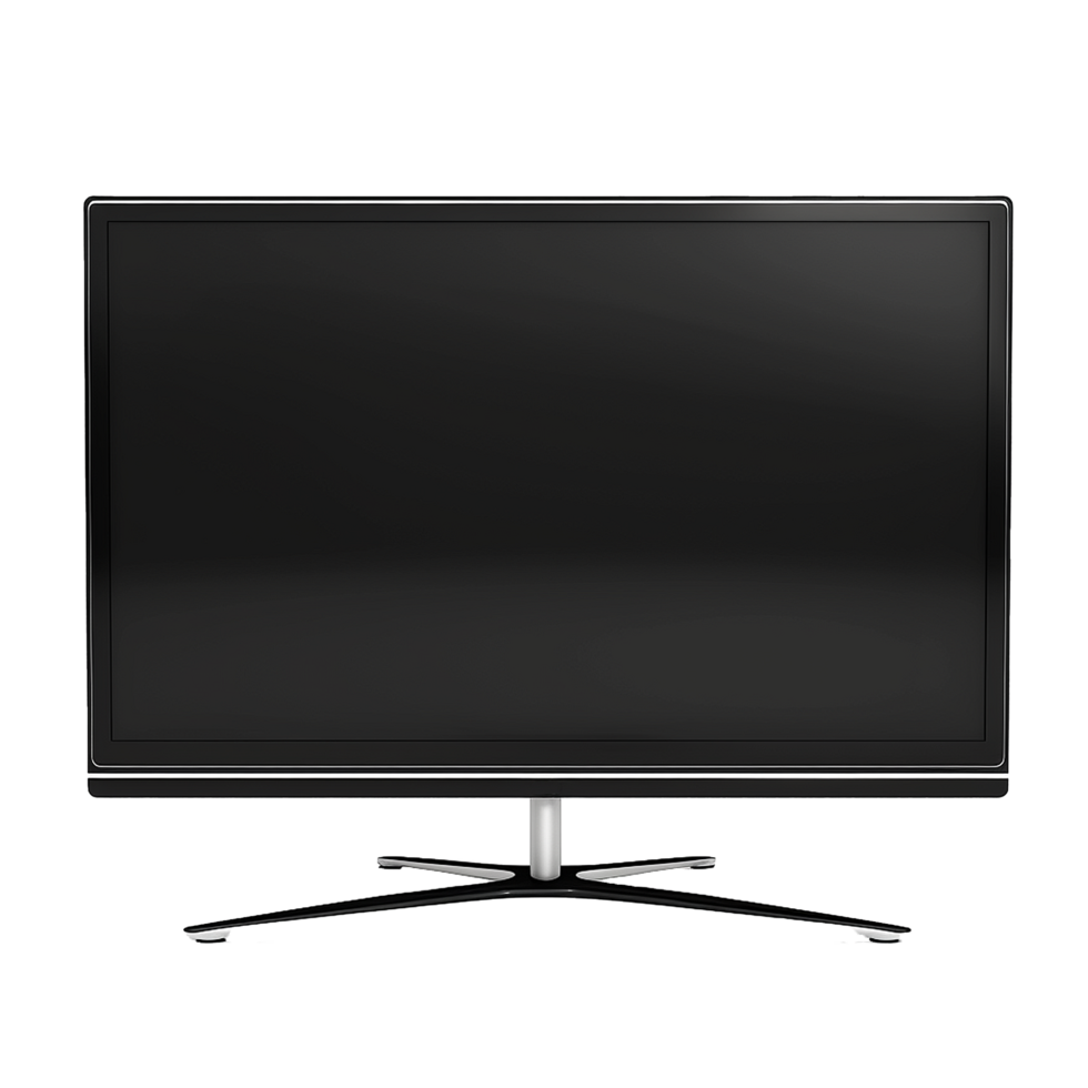 AI generated Modern TV png isolated on transparent background