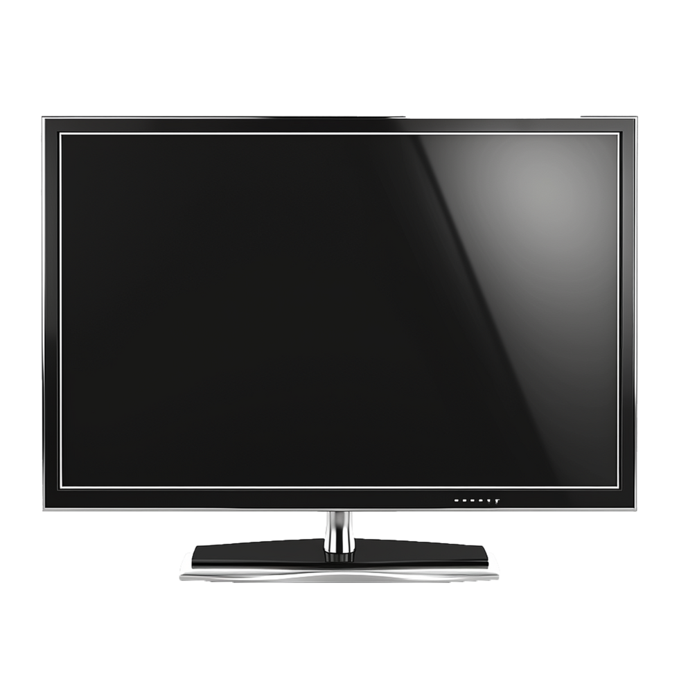 AI generated Modern TV png isolated on transparent background