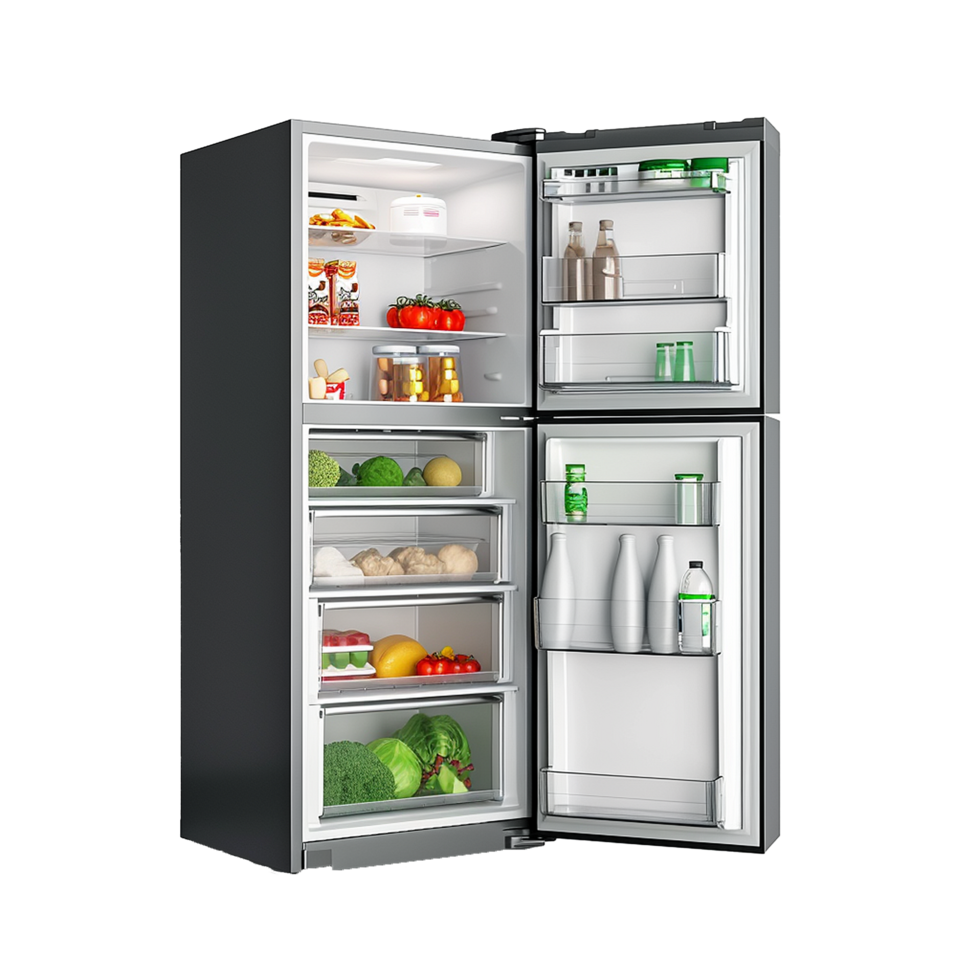 ai generado refrigerador png aislado en transparente antecedentes